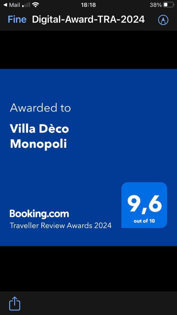 Villa Deco Монополи Екстериор снимка